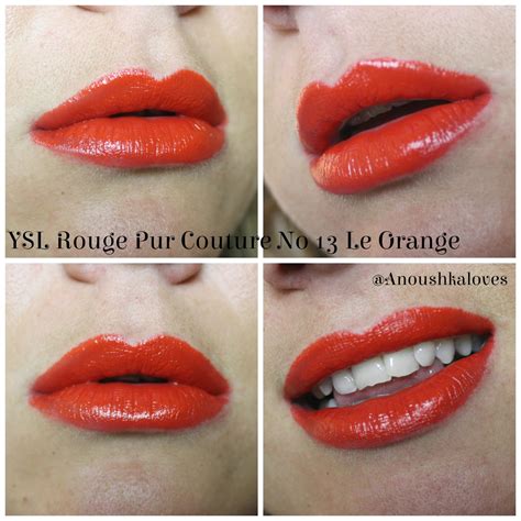 ysl lipstick 13 le orange|ysl pur couture lipstick.